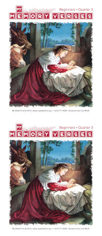 Beginners Memory Verse Cards — Set of 2