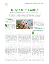 Junior/Teen Bible Lessons (indiv. weekly)