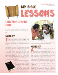 Kindergarten Bible Lessons YAQ1