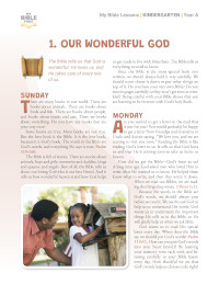 Kindergarten Bible Lessons (indiv. weekly)