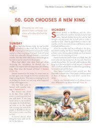 Kindergarten Bible Lessons (indiv. weekly)