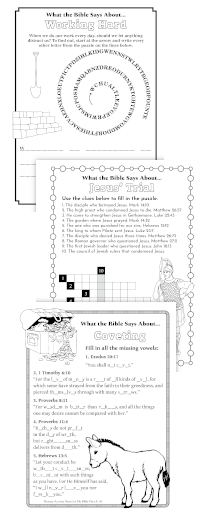 Primary Activity Sheets