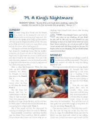 Primary Bible Lessons (indiv. weekly)