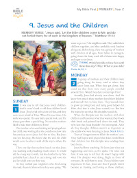Primary Bible Lessons (indiv. weekly)