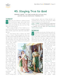 Primary Bible Lessons (indiv. weekly)