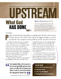 Upstream Bible Lessons