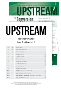 Upstream Teaching Helps